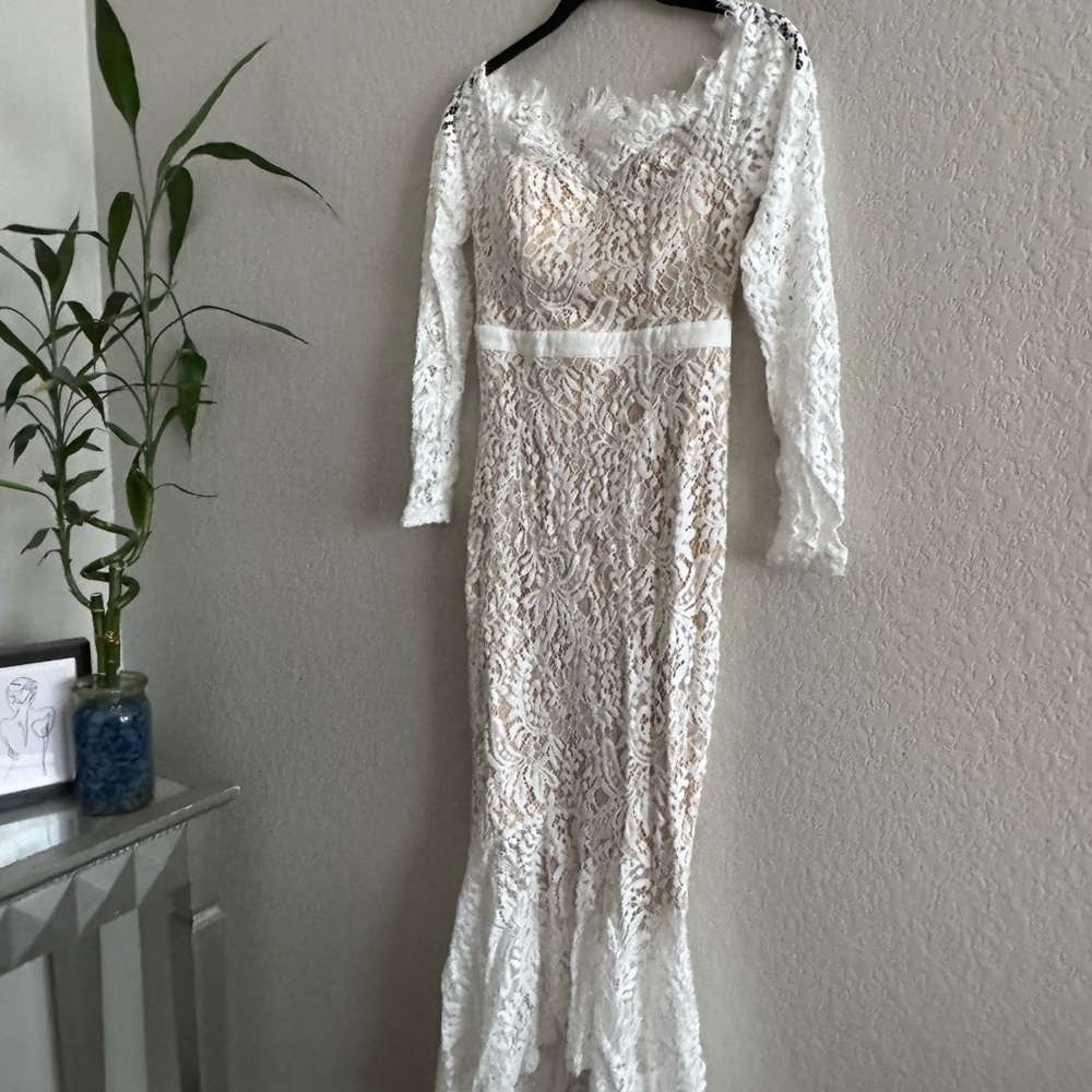 Bridal dress great for shower, ceremony, rehearsal